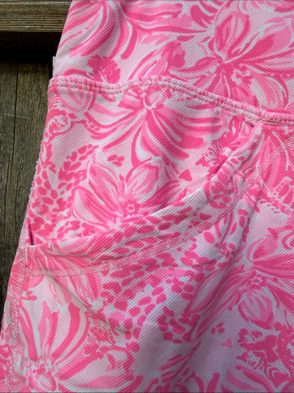 Lilly Pulitzer Luxletic Skort XL Pink Tropical Floral Built-In Shorts Pockets - Picture 2 of 5